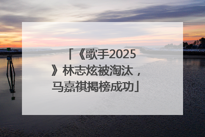 《歌手2025》林志炫被淘汰，马嘉祺揭榜成功