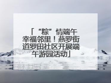 “粽”情端午 幸福邻里！燕罗街道罗田社区开展端午游园活动