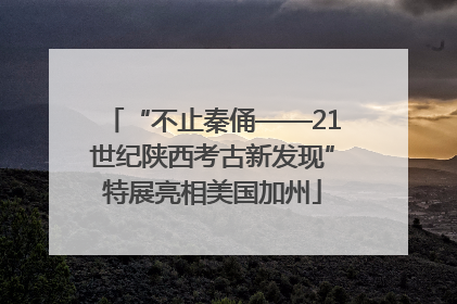 “不止秦俑——21世纪陕西考古新发现”特展亮相美国加州
