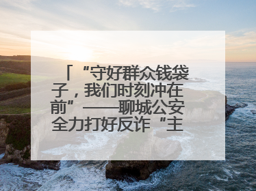 “守好群众钱袋子，我们时刻冲在前”——聊城公安全力打好反诈“主动仗”