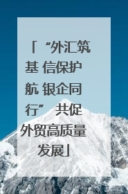 “外汇筑基 信保护航 银企同行” 共促外贸高质量发展