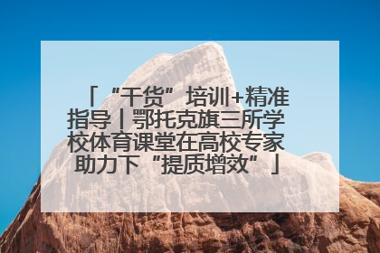 “干货”培训+精准指导丨鄂托克旗三所学校体育课堂在高校专家助力下“提质增效”