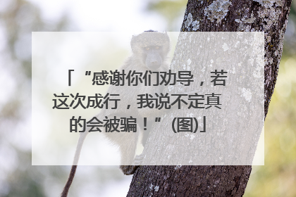 “感谢你们劝导，若这次成行，我说不定真的会被骗！”(图)