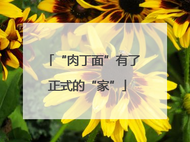 “肉丁面”有了正式的“家”