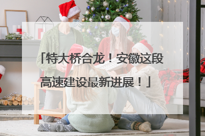特大桥合龙！安徽这段高速建设最新进展！