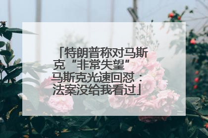 特朗普称对马斯克“非常失望” 马斯克光速回怼：法案没给我看过