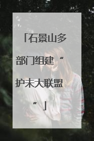 石景山多部门组建“护未大联盟”