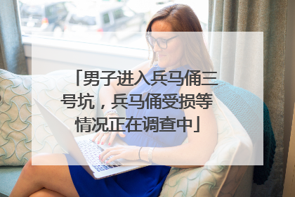 男子进入兵马俑三号坑，兵马俑受损等情况正在调查中
