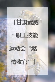 甘肃武威：职工技能运动会“燃情收官”