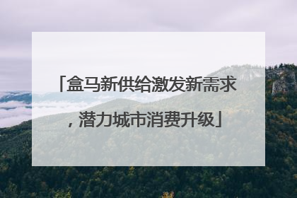 盒马新供给激发新需求，潜力城市消费升级