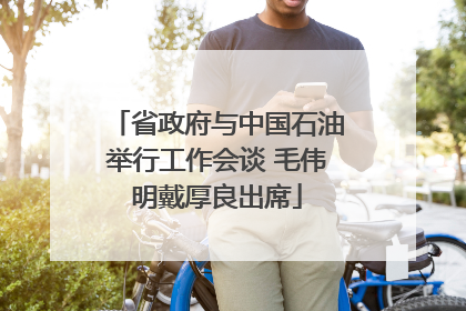 省政府与中国石油举行工作会谈 毛伟明戴厚良出席