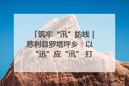筑牢“汛”防线｜慈利县罗塔坪乡：以“迅”应“汛” 打赢暴雨防御战