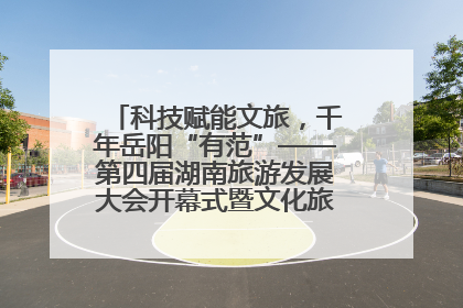 科技赋能文旅，千年岳阳“有范”——第四届湖南旅游发展大会开幕式暨文化旅游推介会侧记