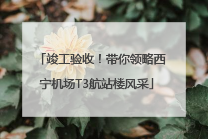 竣工验收！带你领略西宁机场T3航站楼风采