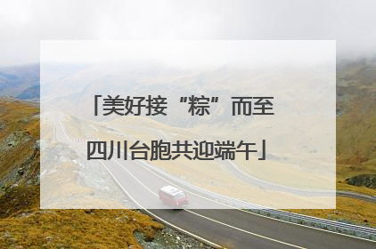 美好接“粽”而至 四川台胞共迎端午