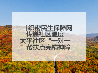 织密民生保障网 传递社区温度 太平社区“一对一”帮扶点亮精神障碍患者希望