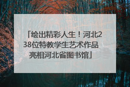 绘出精彩人生！河北238位特教学生艺术作品亮相河北省图书馆