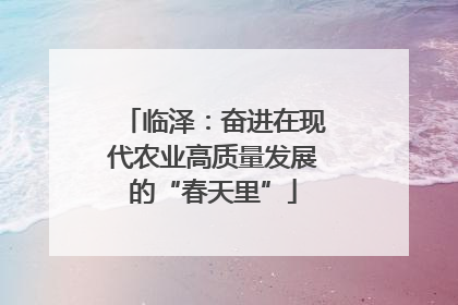 临泽：奋进在现代农业高质量发展的“春天里”