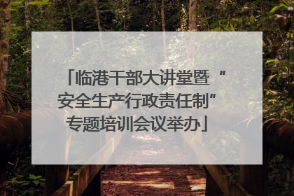 临港干部大讲堂暨“安全生产行政责任制”专题培训会议举办