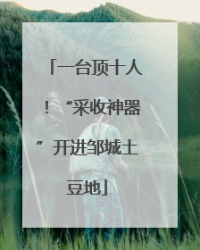 一台顶十人！“采收神器”开进邹城土豆地