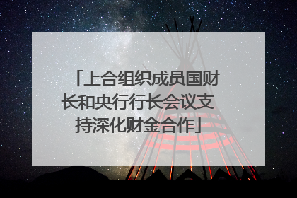 上合组织成员国财长和央行行长会议支持深化财金合作