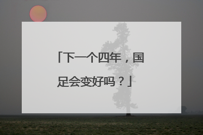 下一个四年，国足会变好吗？