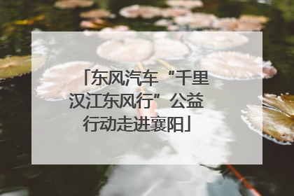 东风汽车“千里汉江东风行”公益行动走进襄阳
