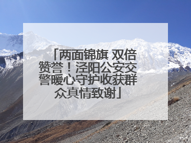 两面锦旗 双倍赞誉！泾阳公安交警暖心守护收获群众真情致谢