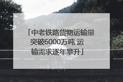 中老铁路货物运输量突破6000万吨 运输需求逐年攀升