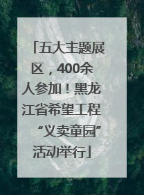 五大主题展区，400余人参加！黑龙江省希望工程“义卖童园”活动举行