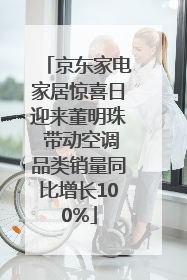 京东家电家居惊喜日迎来董明珠 带动空调品类销量同比增长100%