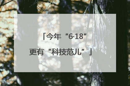 今年“6·18”更有“科技范儿”