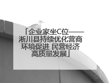 企业家坐C位——淅川县持续优化营商环境促进 民营经济高质量发展
