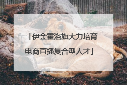 伊金霍洛旗大力培育电商直播复合型人才