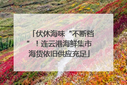 伏休海味“不断档”！连云港海鲜集市海货依旧供应充足