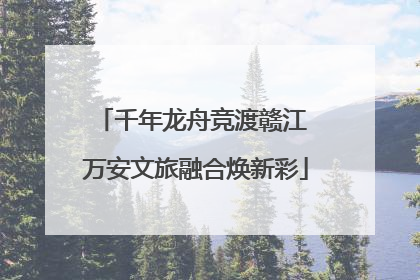 千年龙舟竞渡赣江 万安文旅融合焕新彩