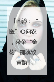 南漳：“医”心向农，朵朵“金花”铺就致富路