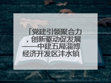 党建引领聚合力，创新驱动促发展——中建五局淄博经济开发区沣水镇高西村安置项目建设纪实