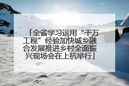 全省学习运用“千万工程”经验加快城乡融合发展推进乡村全面振兴现场会在上杭举行