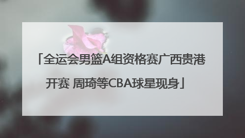 全运会男篮A组资格赛广西贵港开赛 周琦等CBA球星现身