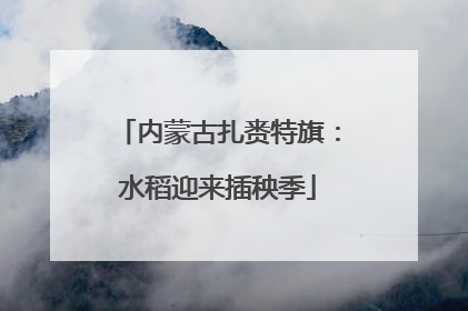 内蒙古扎赉特旗：水稻迎来插秧季