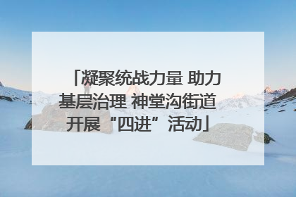 凝聚统战力量 助力基层治理 神堂沟街道开展“四进”活动