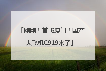 刚刚！首飞厦门！国产大飞机C919来了