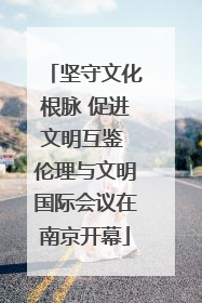 坚守文化根脉 促进文明互鉴 伦理与文明国际会议在南京开幕