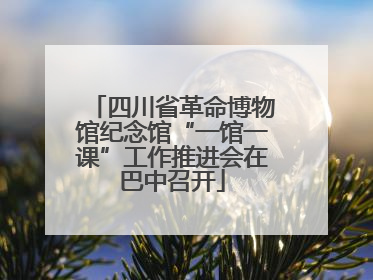 四川省革命博物馆纪念馆“一馆一课”工作推进会在巴中召开