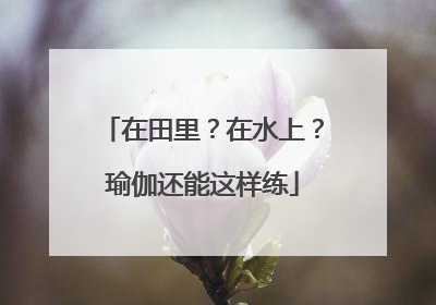 在田里？在水上？瑜伽还能这样练
