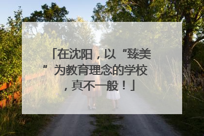 在沈阳，以“臻美”为教育理念的学校，真不一般！