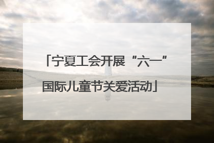 宁夏工会开展“六一”国际儿童节关爱活动