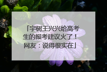 宇树王兴兴给高考生的报考建议火了！网友：说得很实在