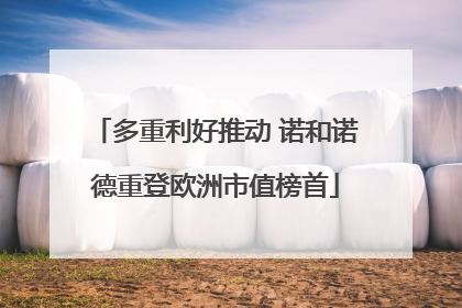 多重利好推动 诺和诺德重登欧洲市值榜首
